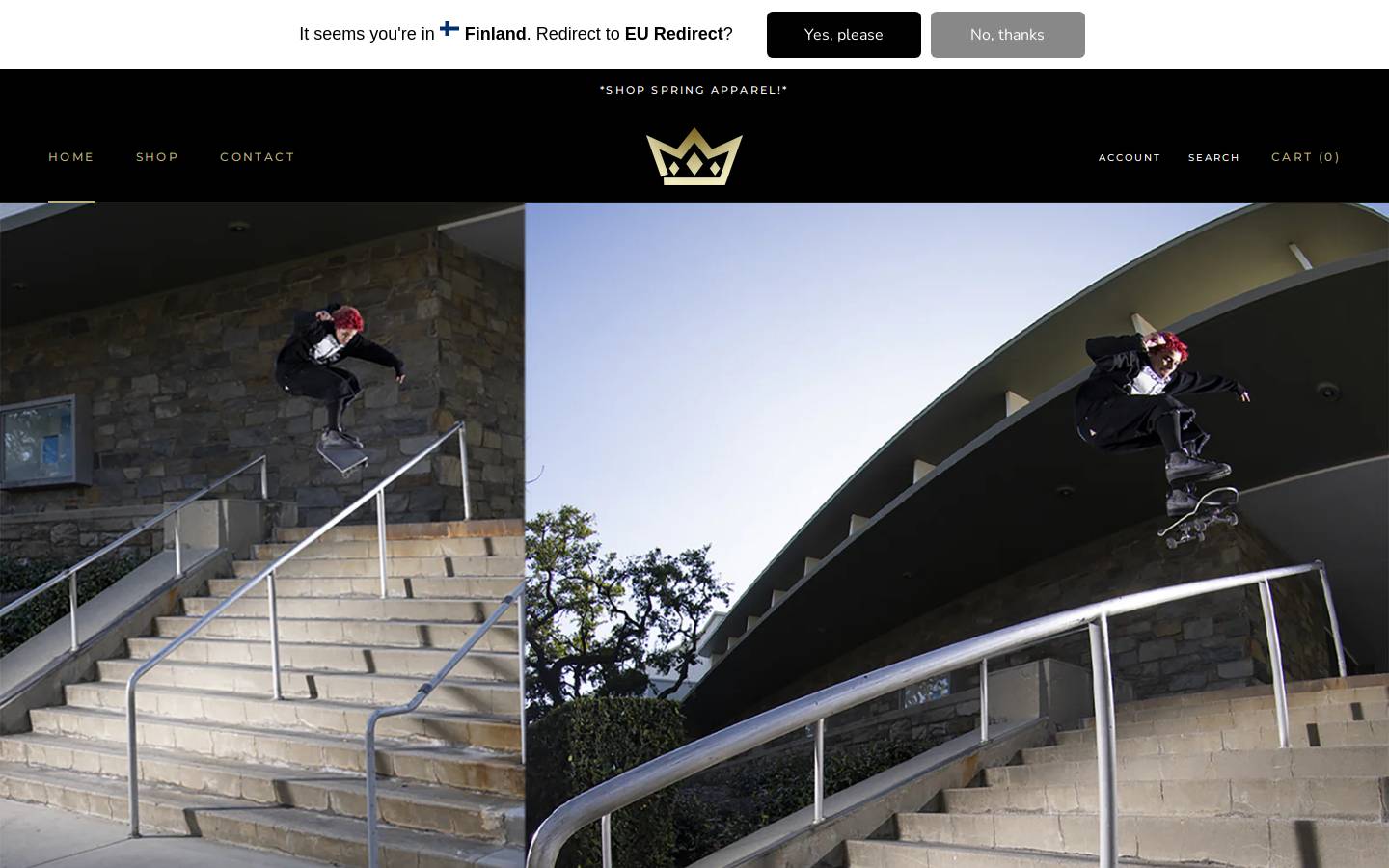 kingskateboards.com homepage screenshot
