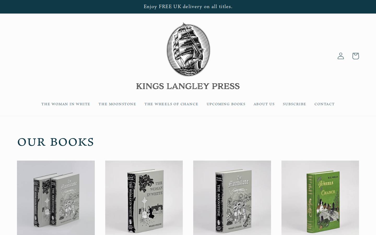 kingslangleypress.com.au homepage screenshot