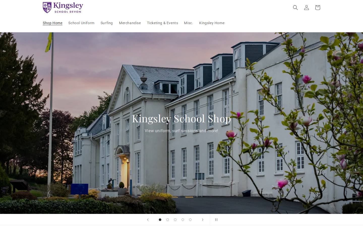 kingsleydevon.shop homepage screenshot