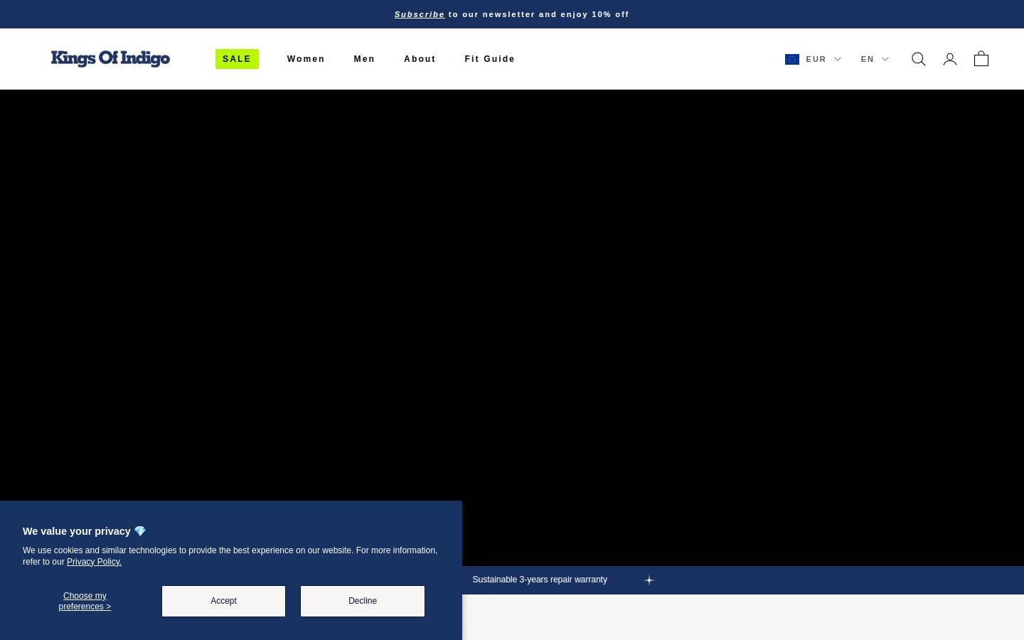 Kings Of Indigo homepage screenshot