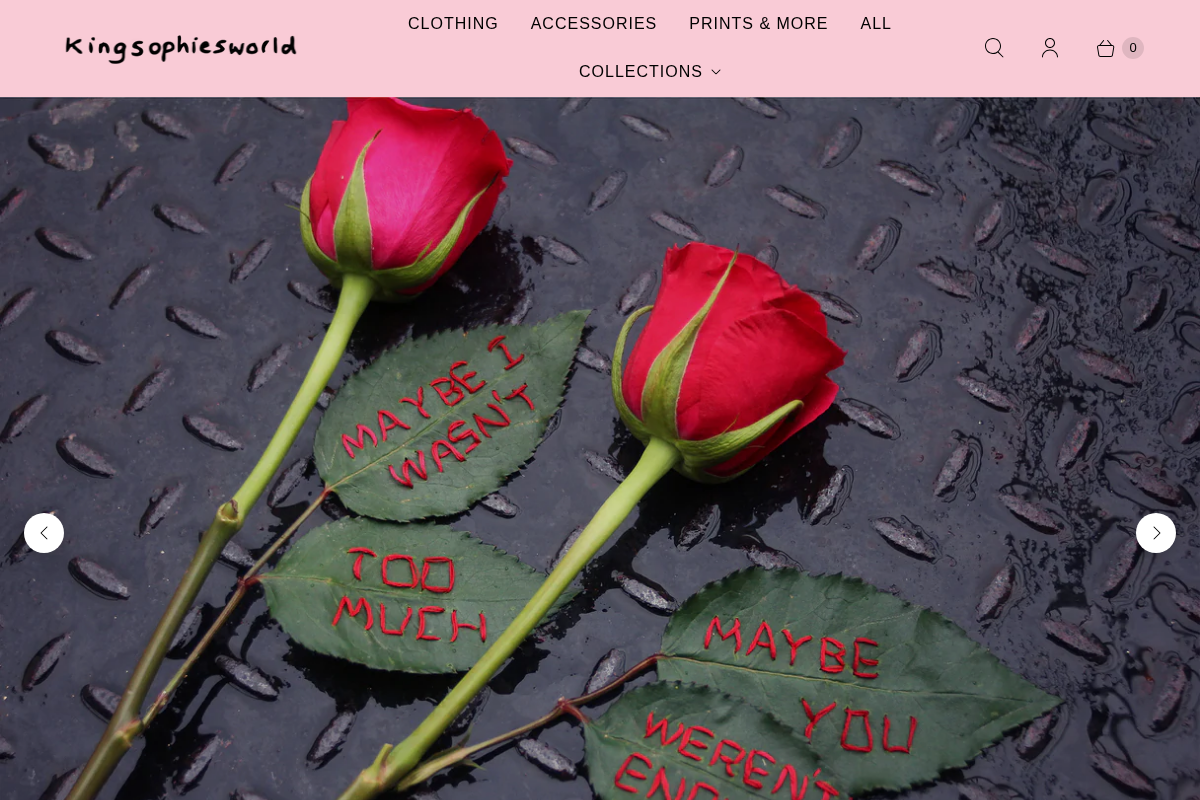 kingsophiesworld.co.uk homepage screenshot