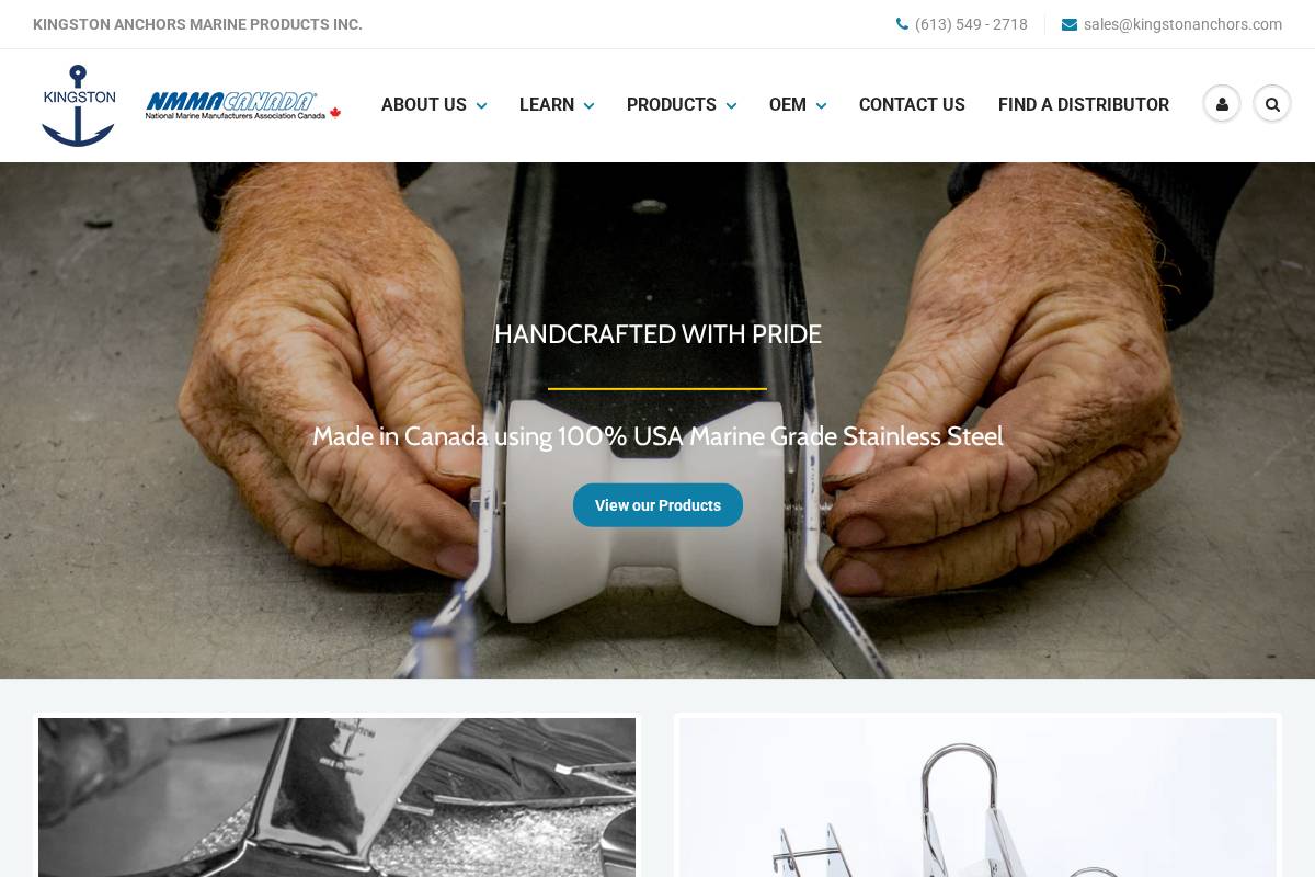 kingstonanchors.com homepage screenshot