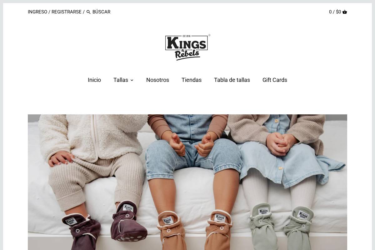 kingsyrebels.com homepage screenshot