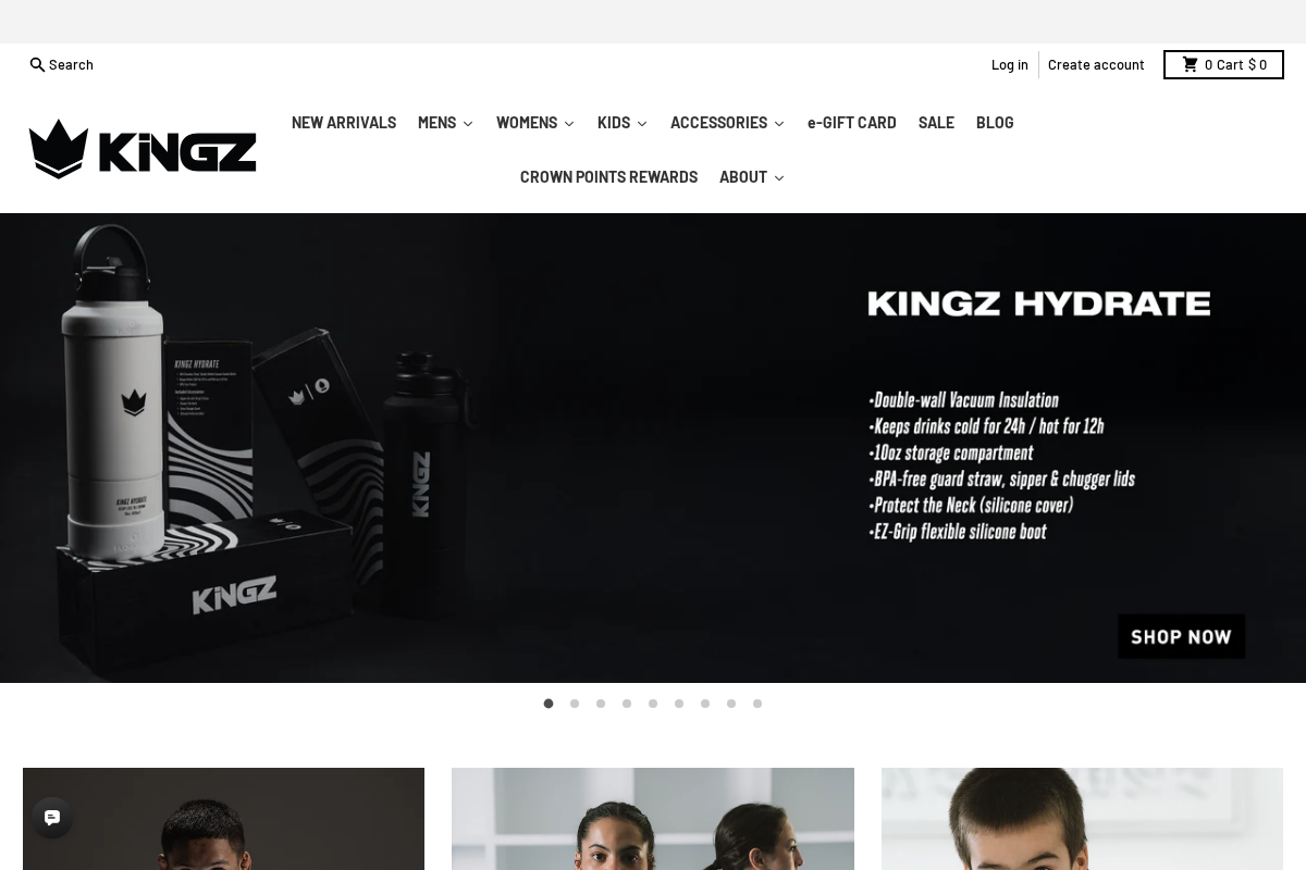 KingzKimonos.com homepage screenshot