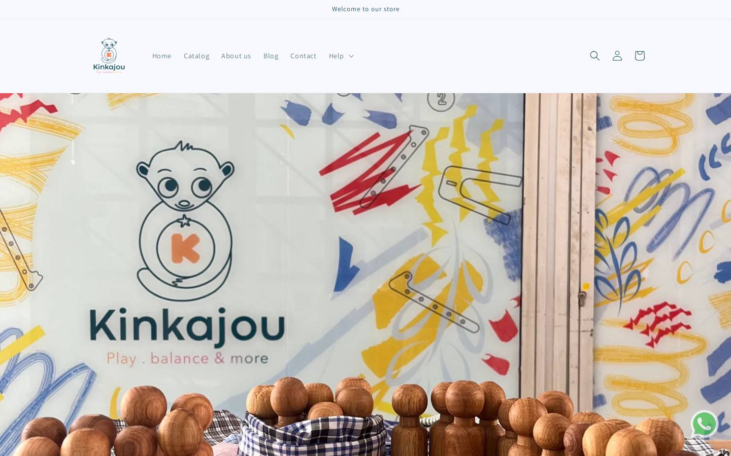 kinkajouplay.com homepage screenshot