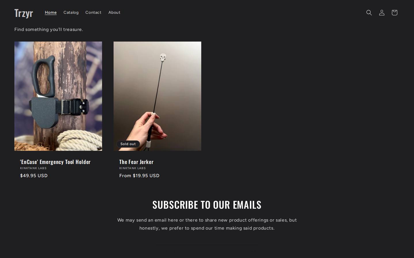 kinktanklabs.com homepage screenshot