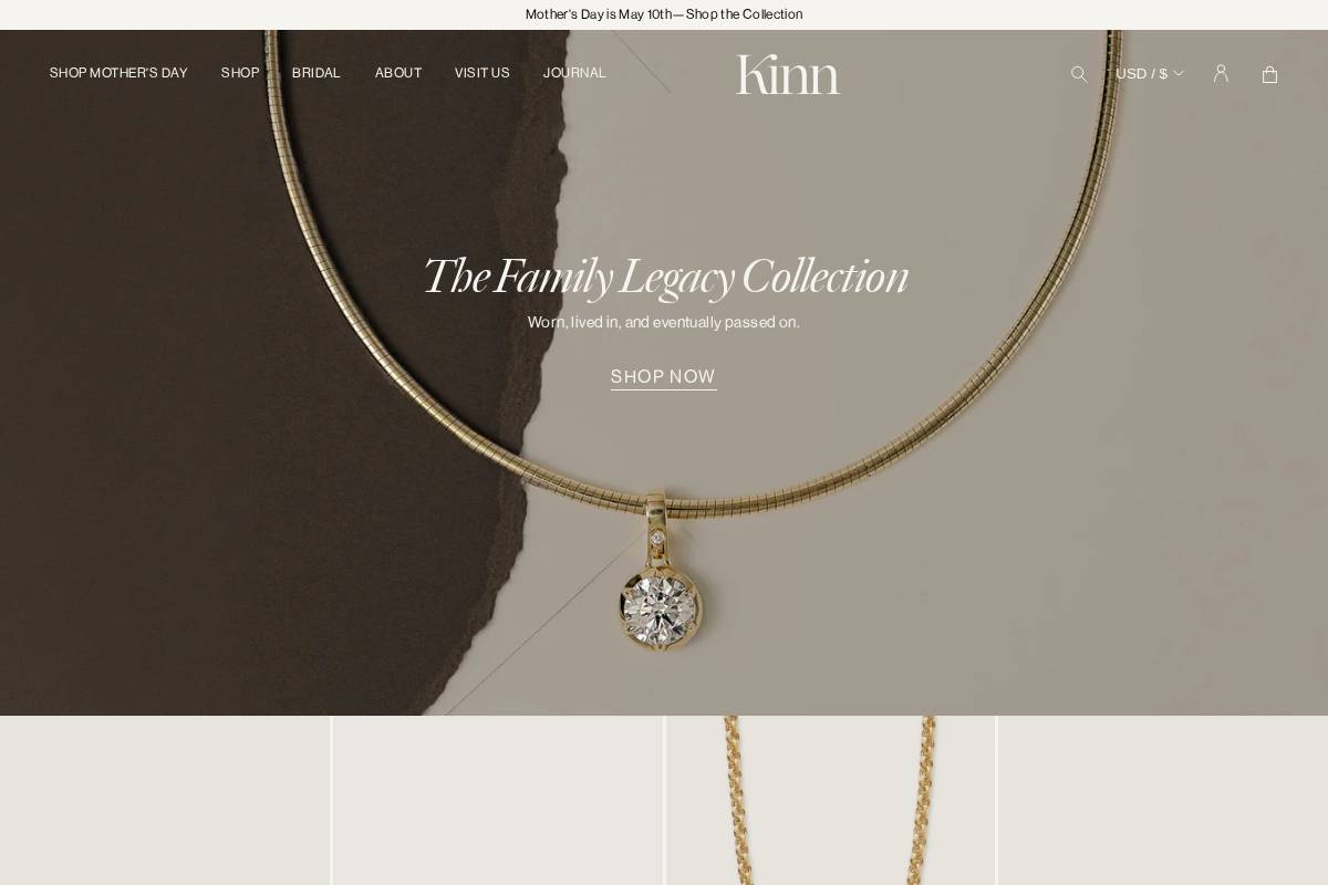 kinnstudio.com homepage screenshot