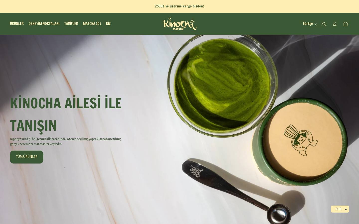 kinochamatcha.com homepage screenshot