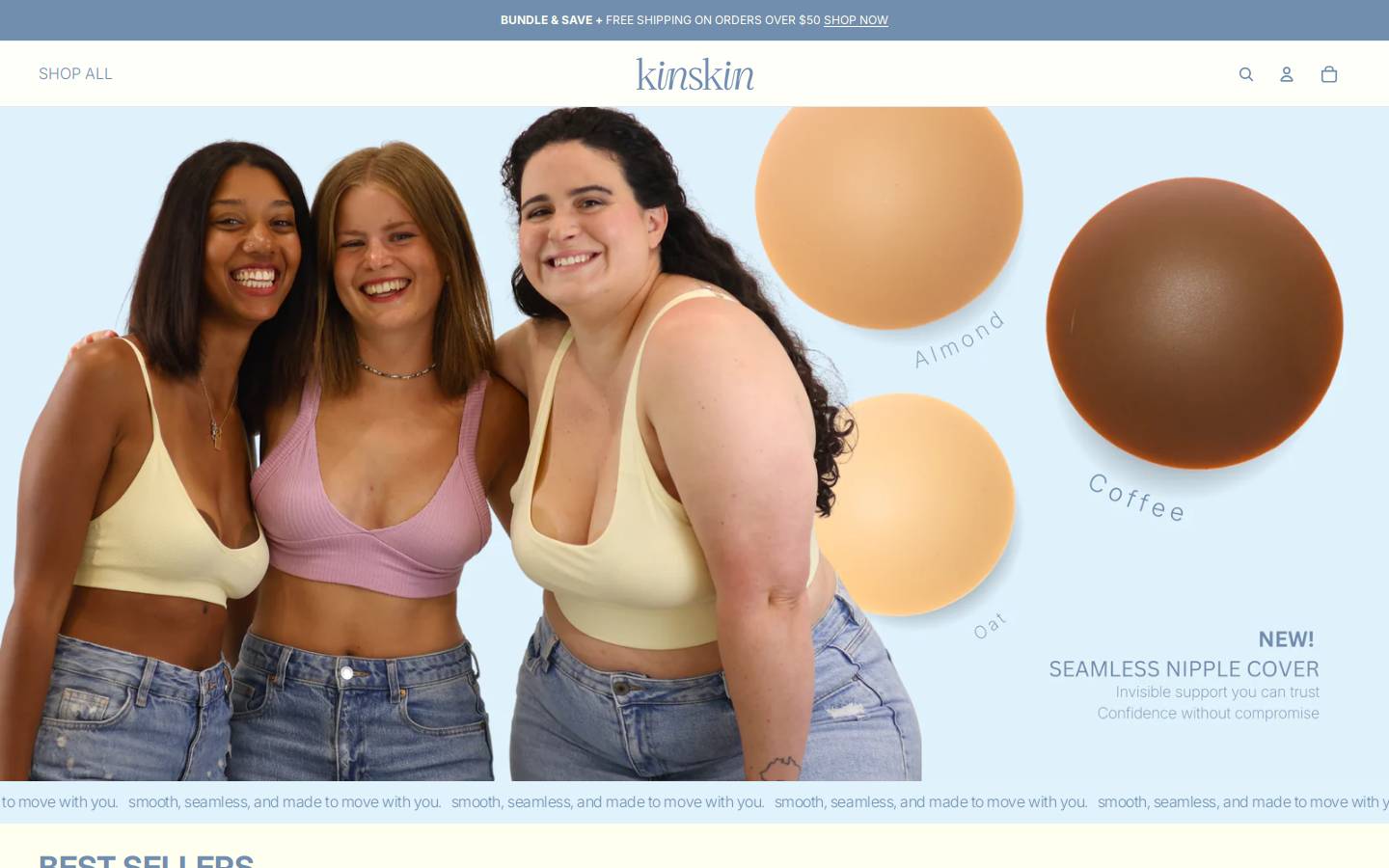 kinskin.com.au homepage screenshot