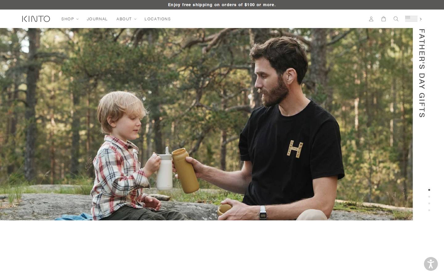 kinto-usa.com homepage screenshot