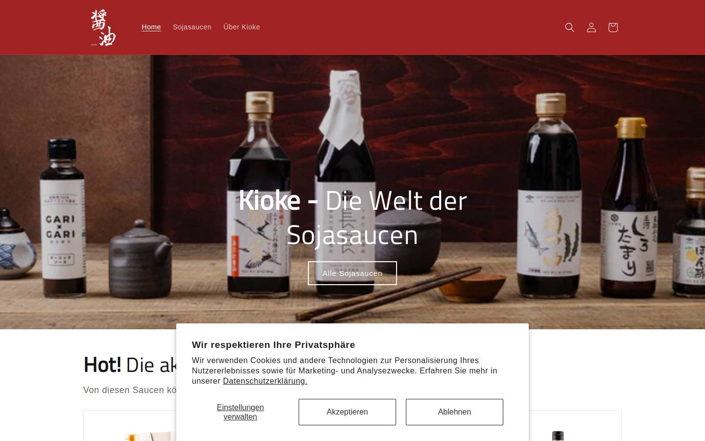 kioke.de homepage screenshot