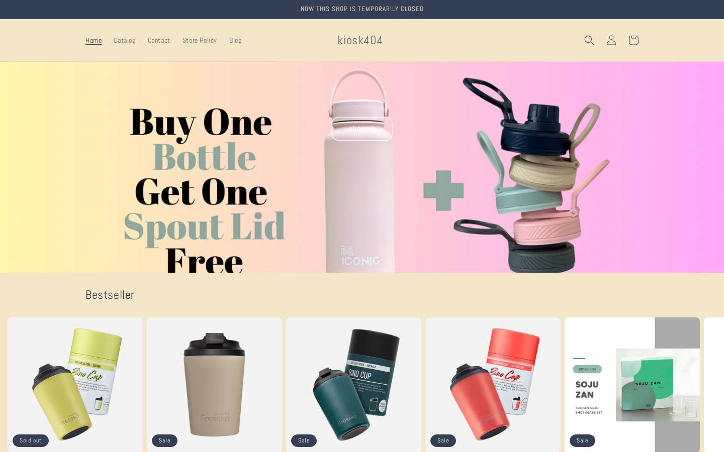 kiosk404.com homepage screenshot