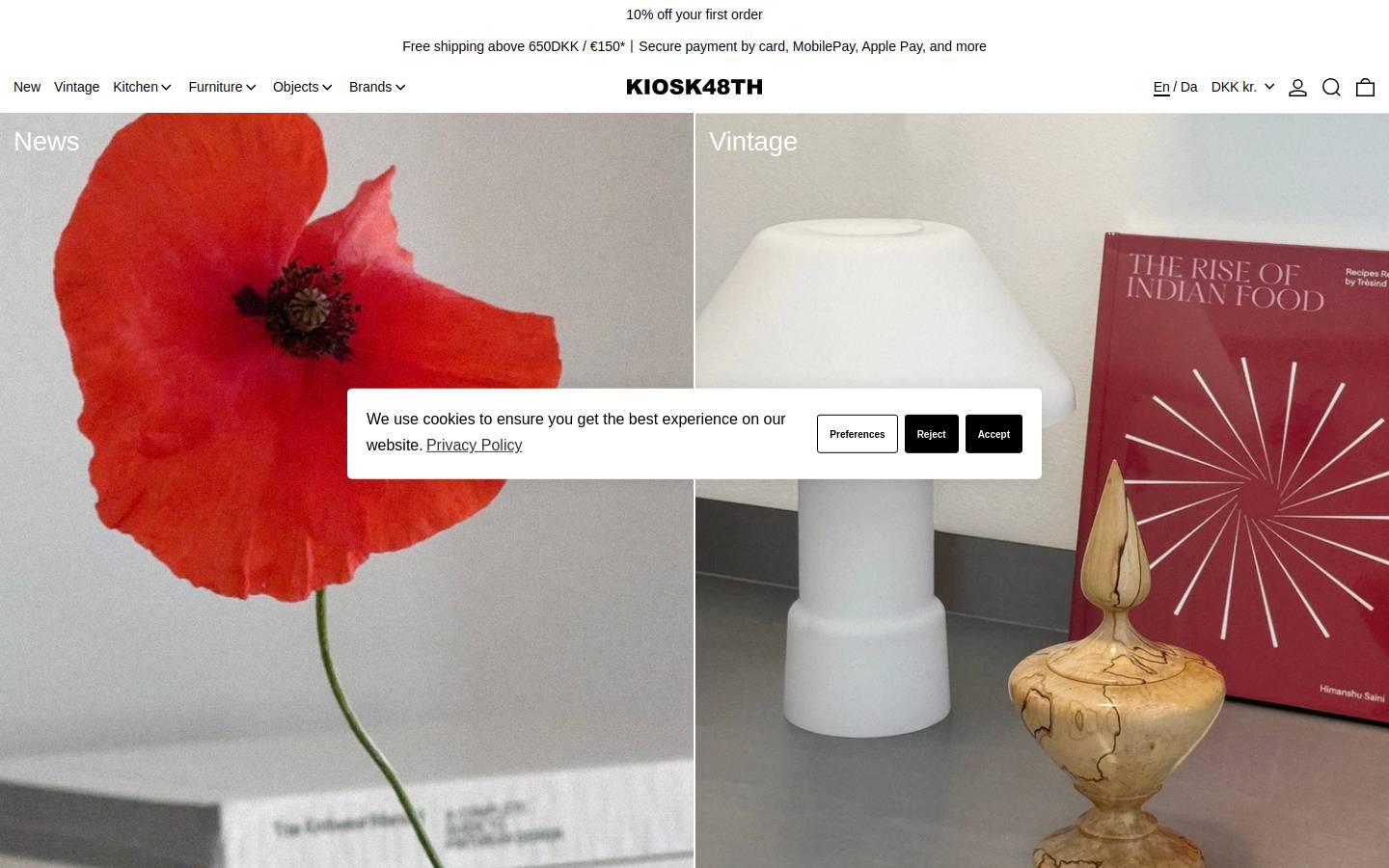 KIOSK48TH homepage screenshot