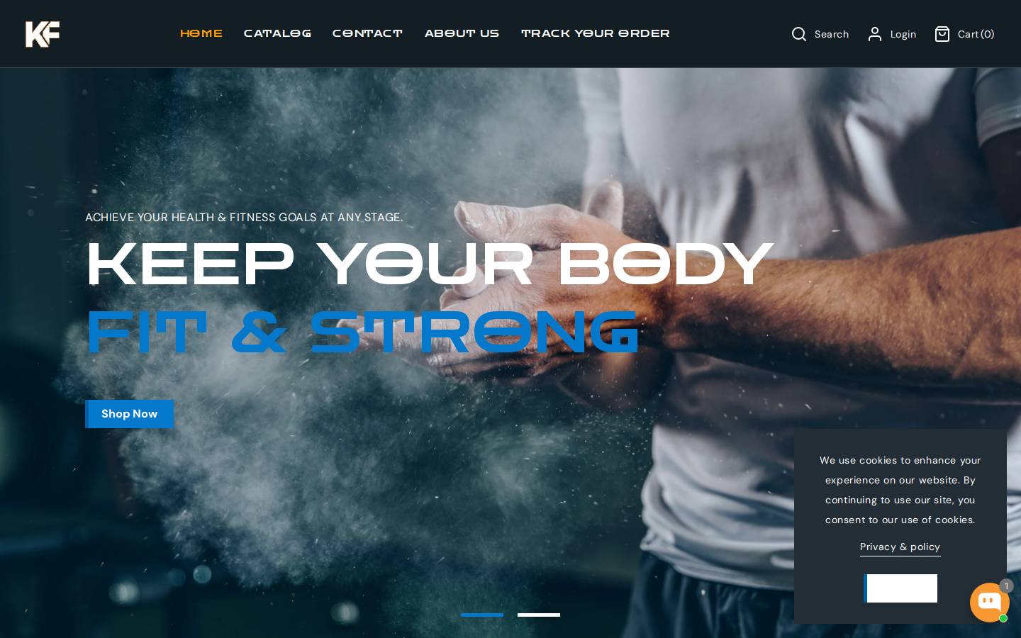 kipfit.co homepage screenshot