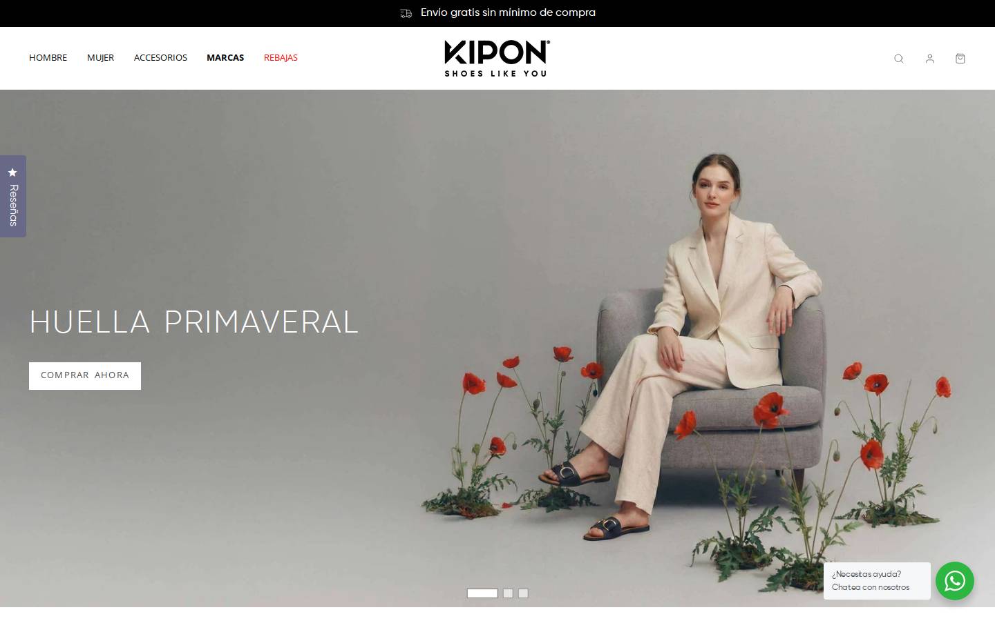 Kipon homepage screenshot