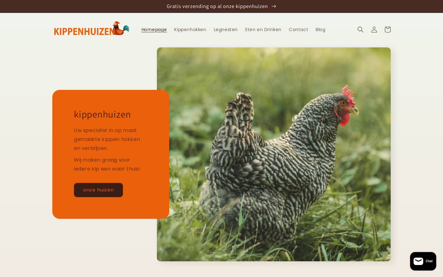 kippenhuizen.nl homepage screenshot