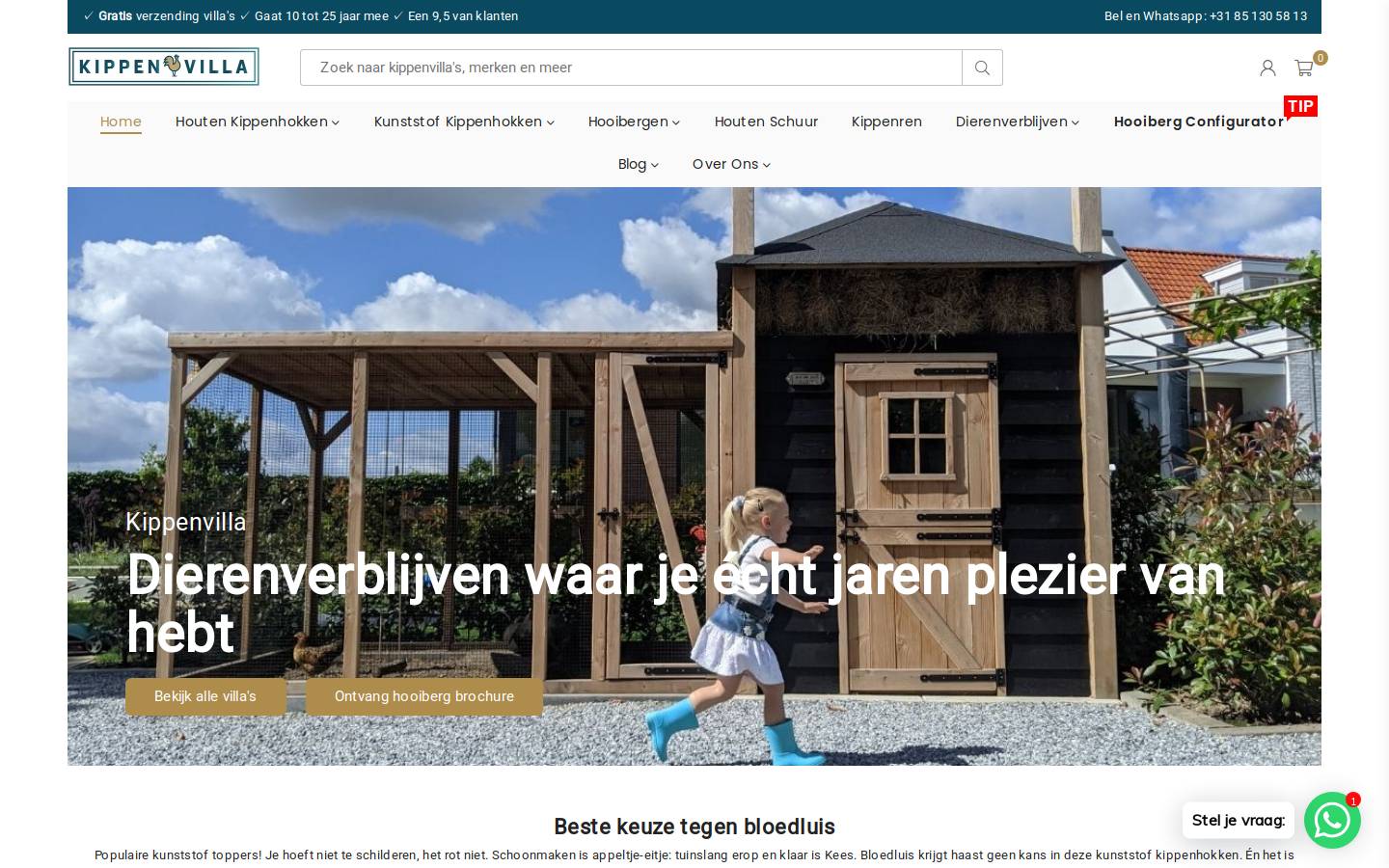 kippenvilla.nl homepage screenshot