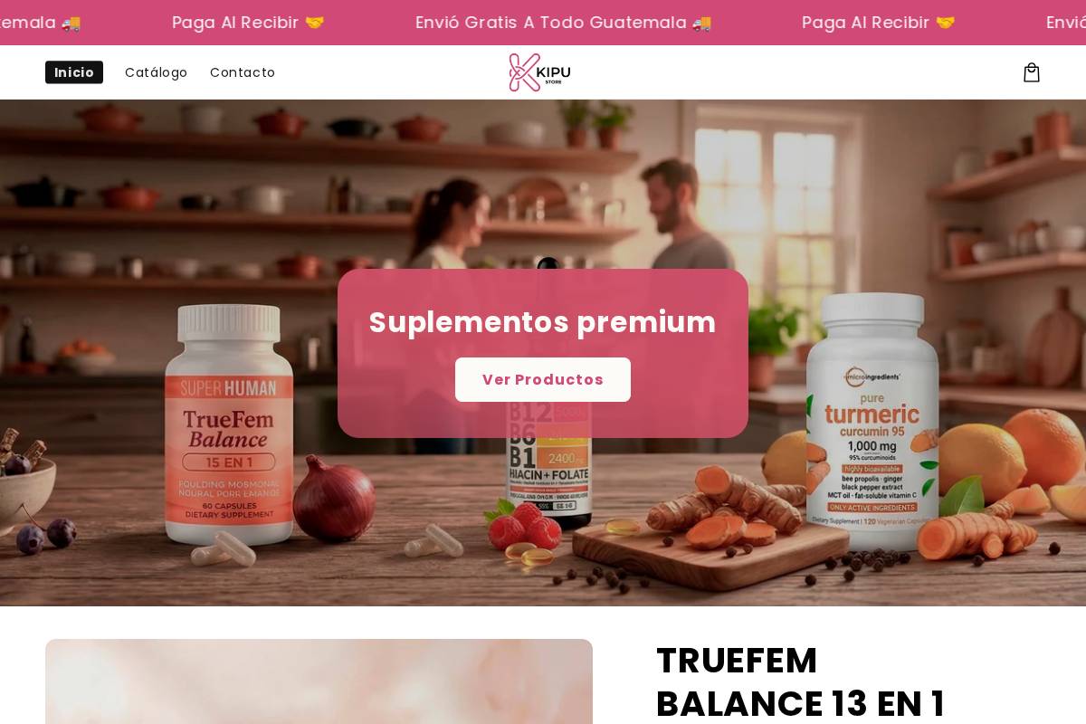 kipustore.com homepage screenshot