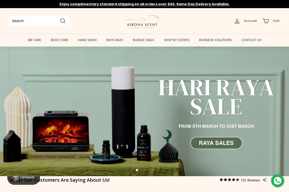 kironascent.com homepage screenshot