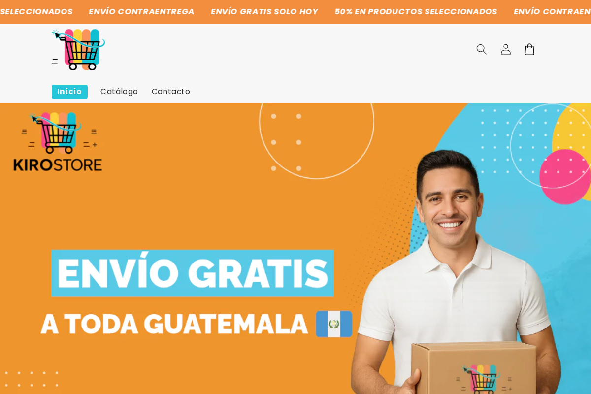 KIROSTORE homepage screenshot