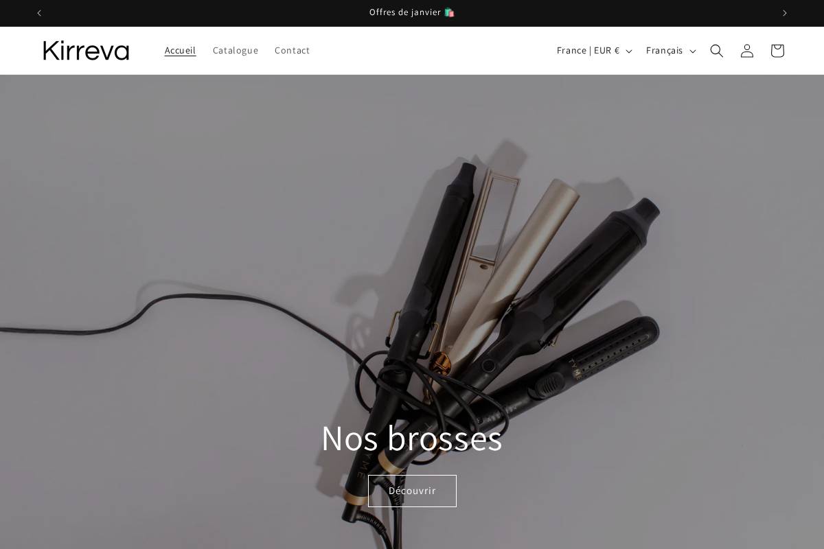 kirreva-beauty.com homepage screenshot