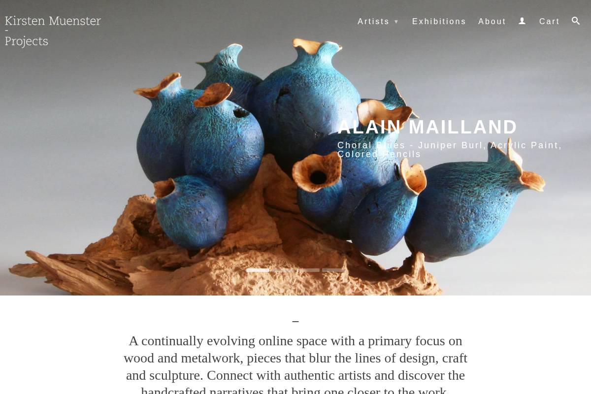 kirstenmuensterprojects.com homepage screenshot