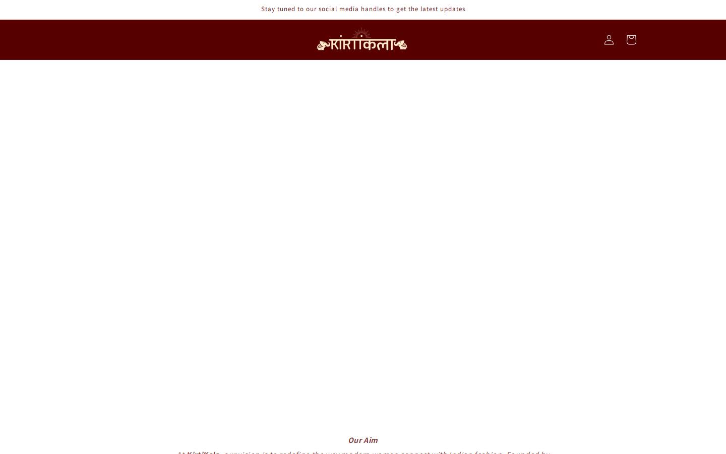 kirtikala.com homepage screenshot