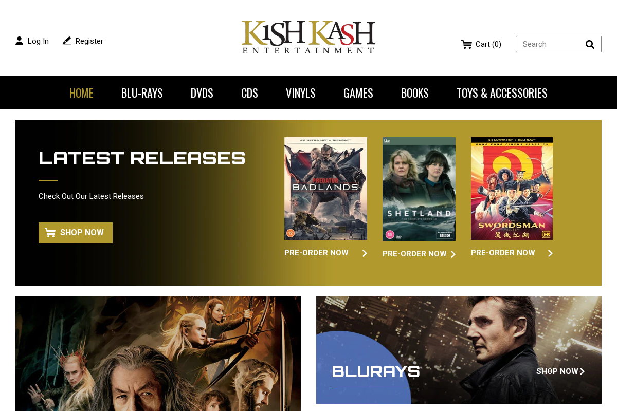 Kishkash homepage screenshot