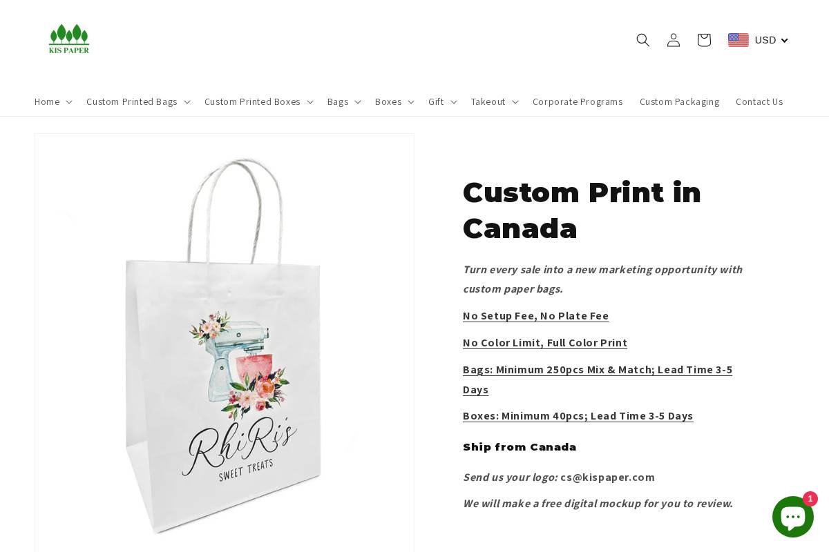 kispaper.ca homepage screenshot