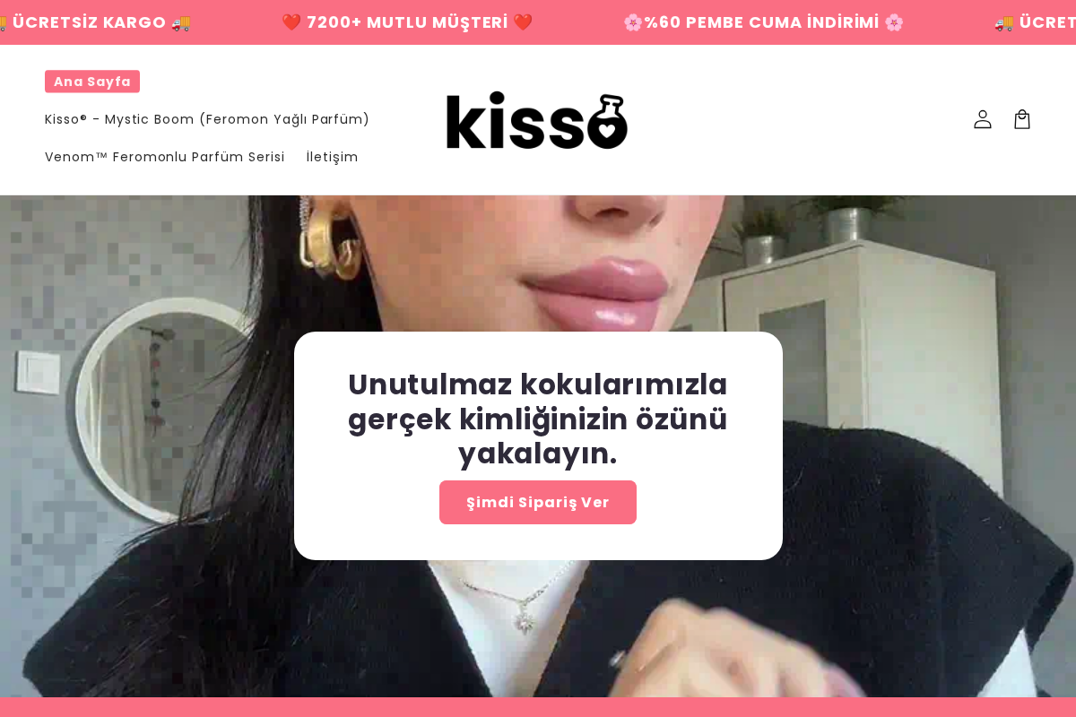 Kisso homepage screenshot