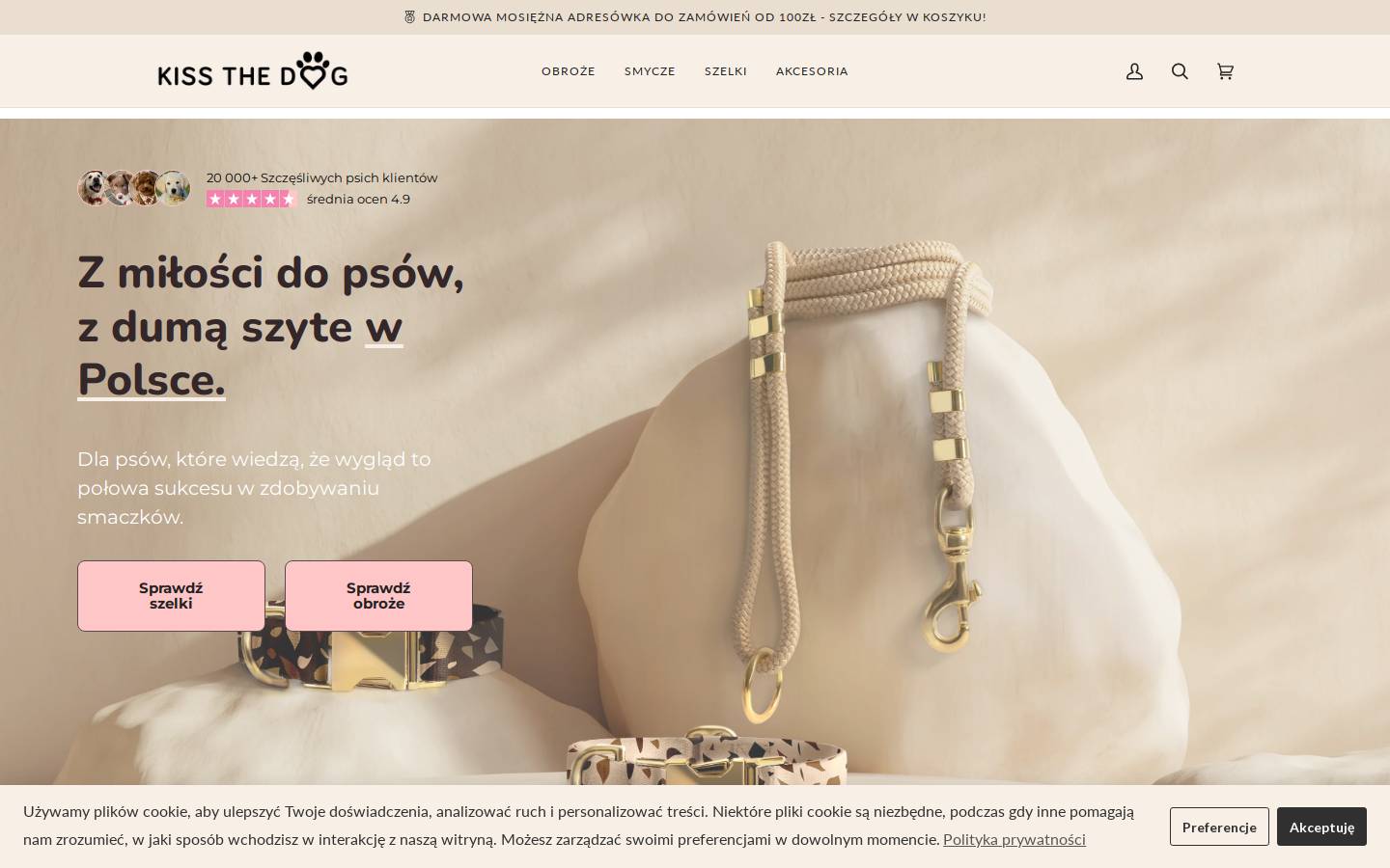 kissthedog.pl homepage screenshot