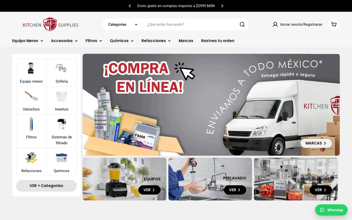 kit-supplies.com homepage screenshot