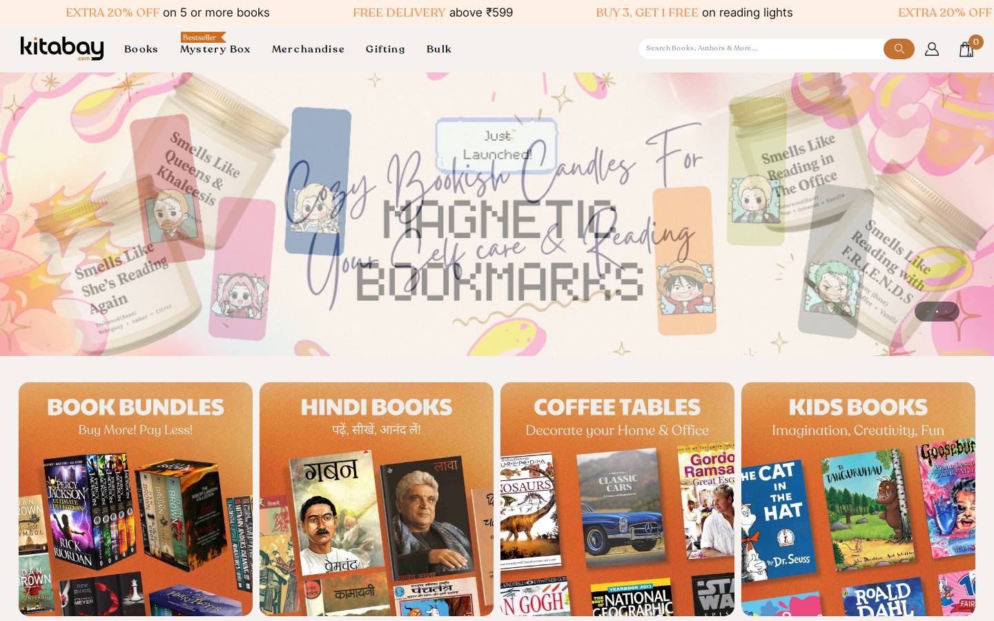 Kitabay homepage screenshot