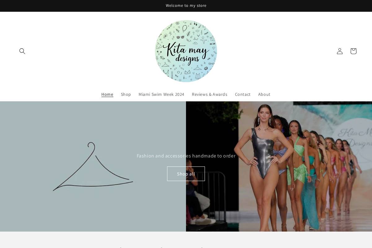 kitamaydesigns.com homepage screenshot