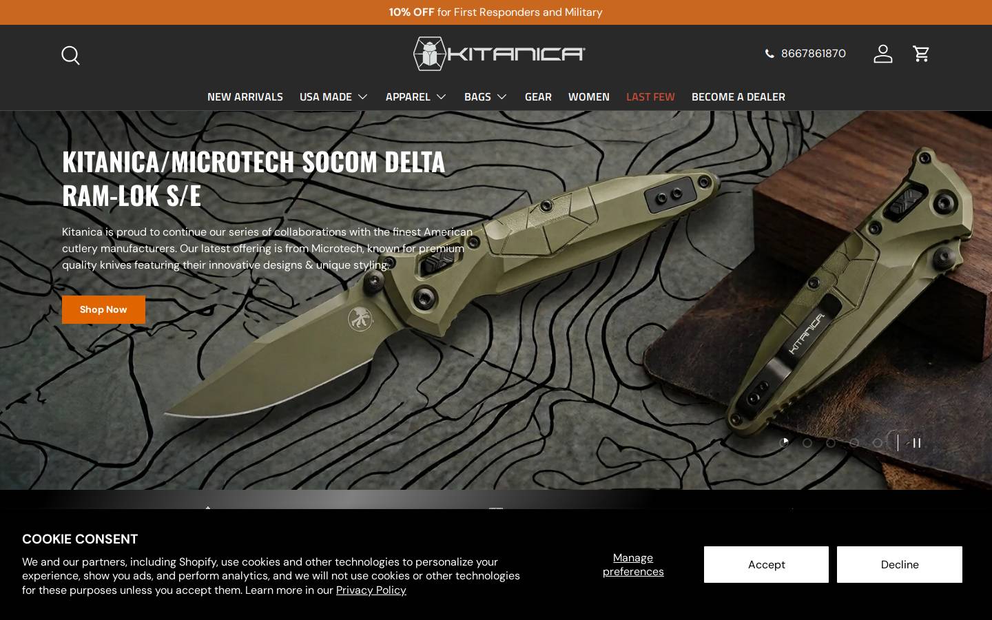 Kitanica homepage screenshot