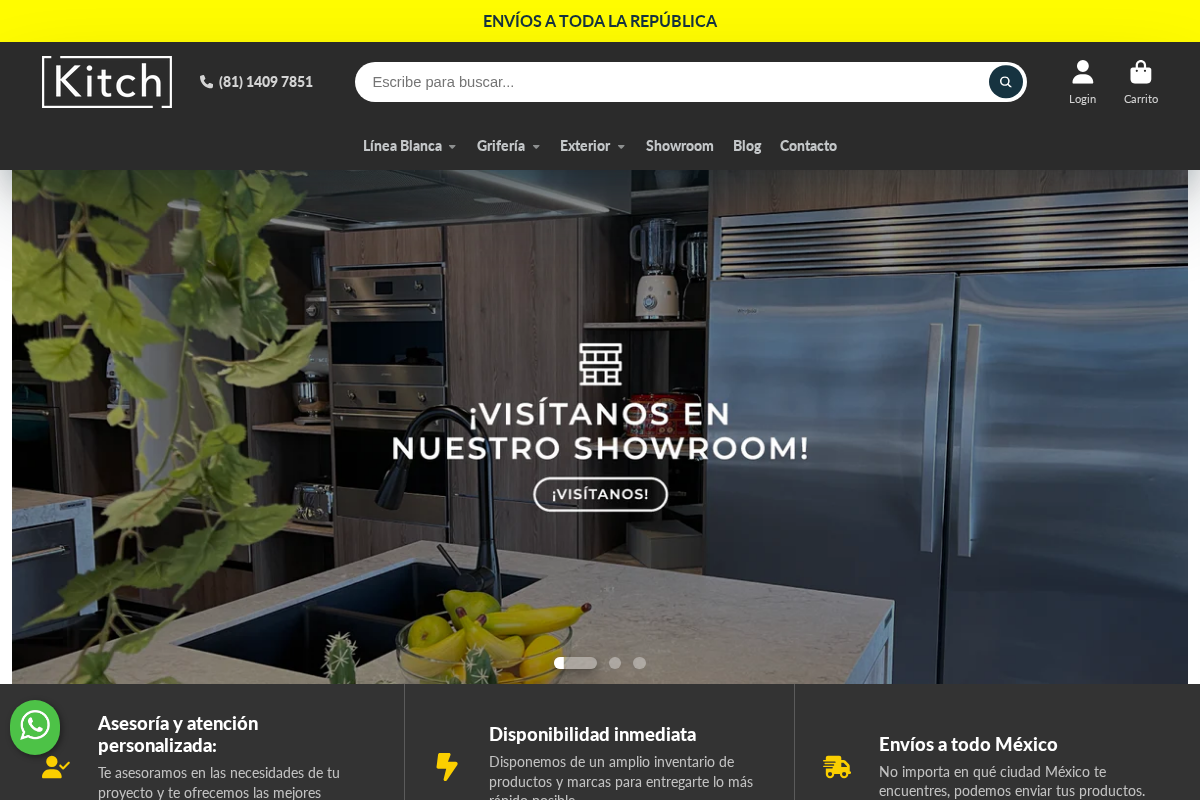 Kitch homepage screenshot