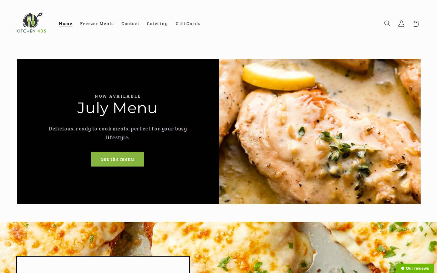 kitchen435.com homepage screenshot