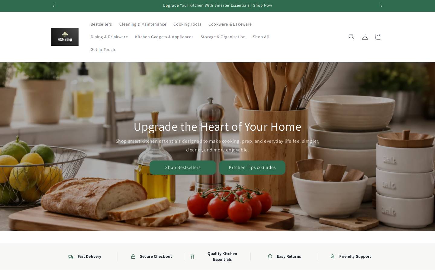 kitchenkingshop.net homepage screenshot