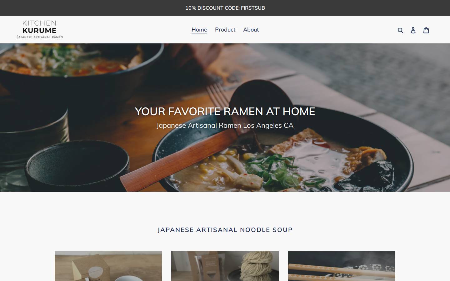 kitchenkurume.us homepage screenshot