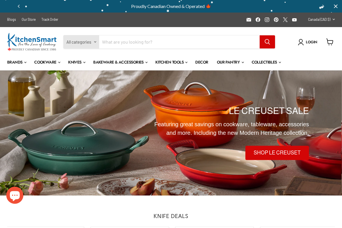 Kitchensmart Canada homepage screenshot