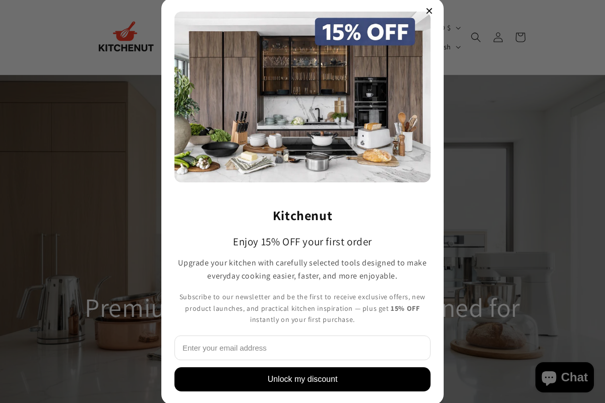 Kitchenut homepage screenshot