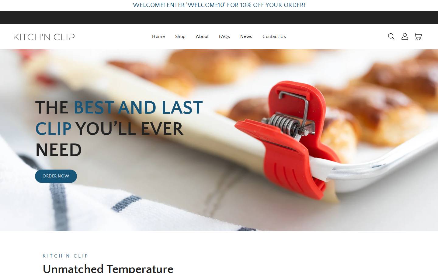 kitchnclip.com homepage screenshot