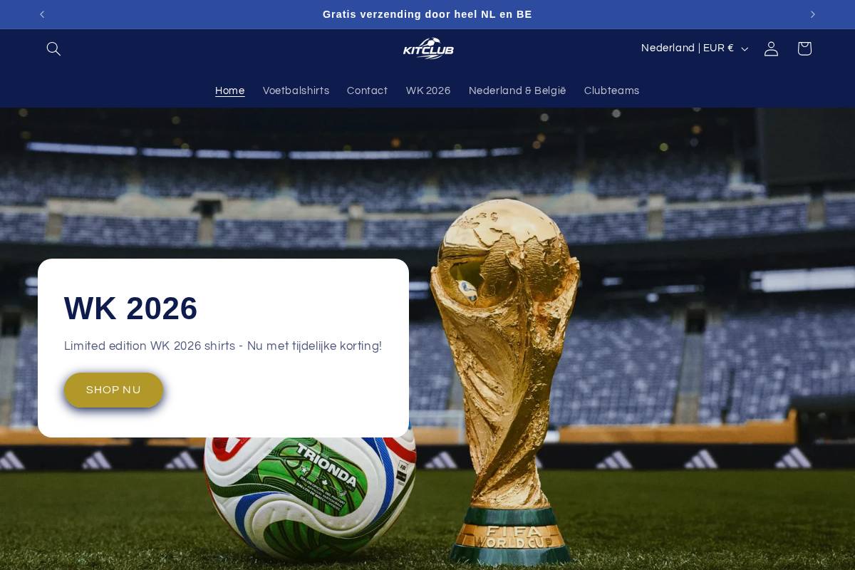 kitclub.nl homepage screenshot