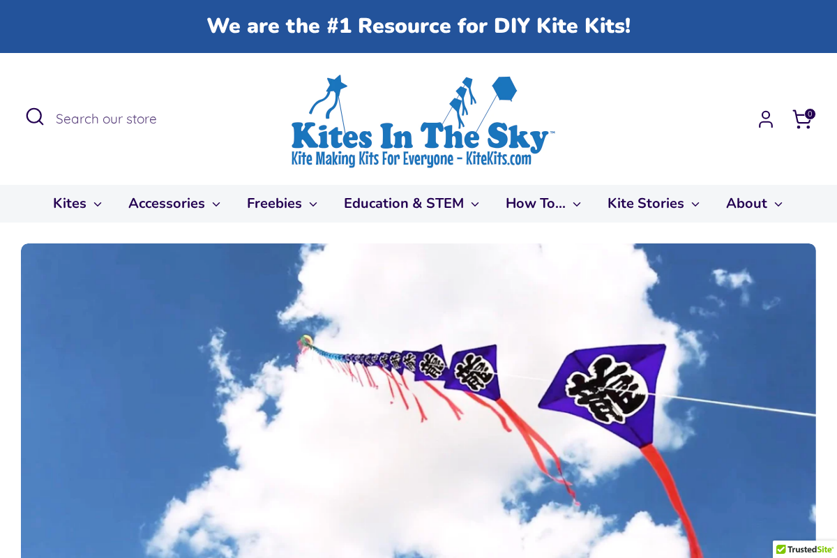 Kites In The Sky homepage screenshot