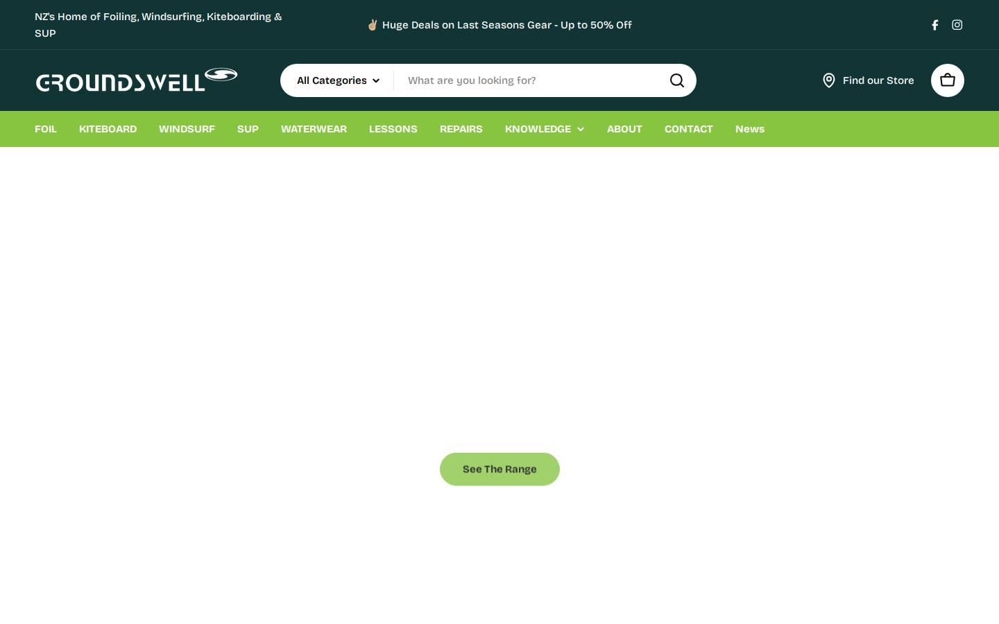 kitesurf.co.nz homepage screenshot
