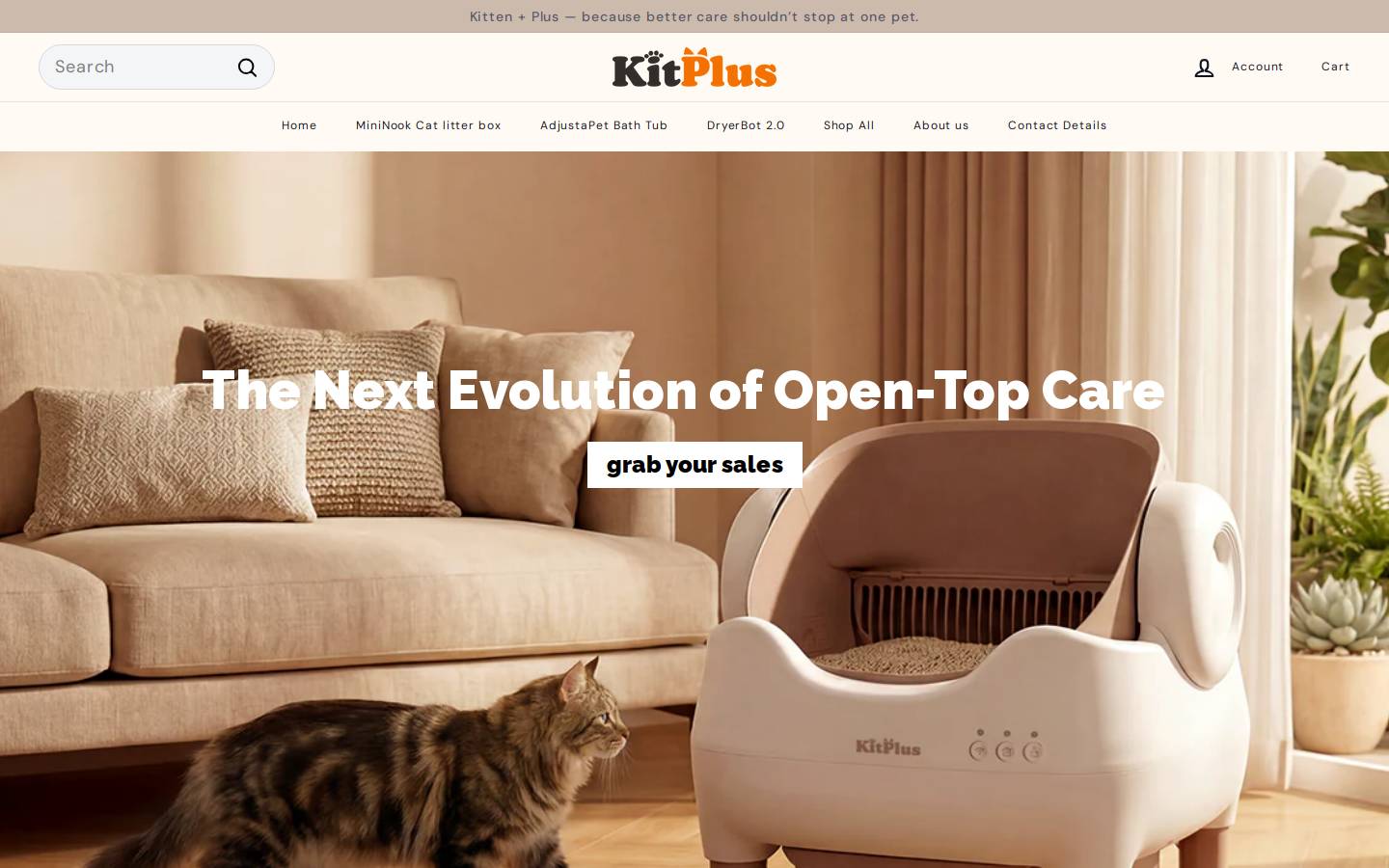 kitplus.pet homepage screenshot