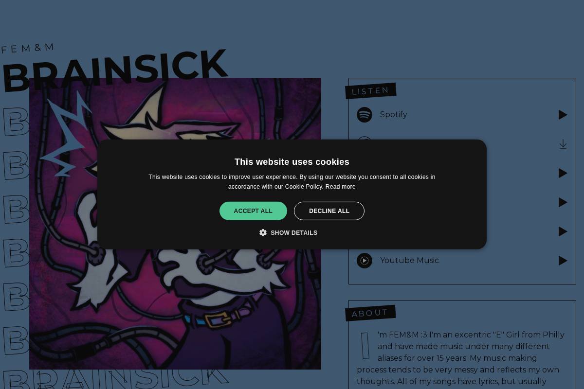 kittyonfirerecords.com homepage screenshot