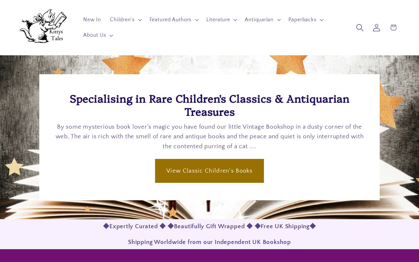 Kittys Tales homepage screenshot