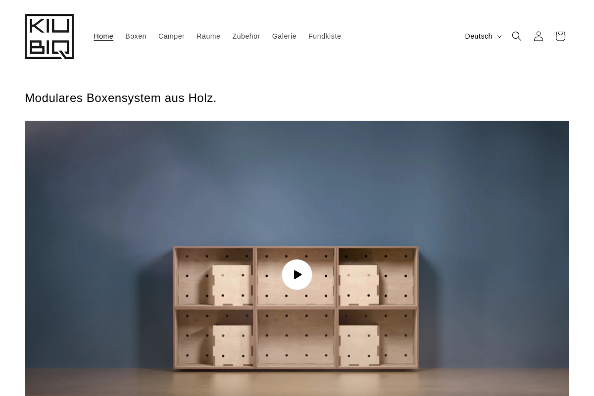 KIUBIQ homepage screenshot