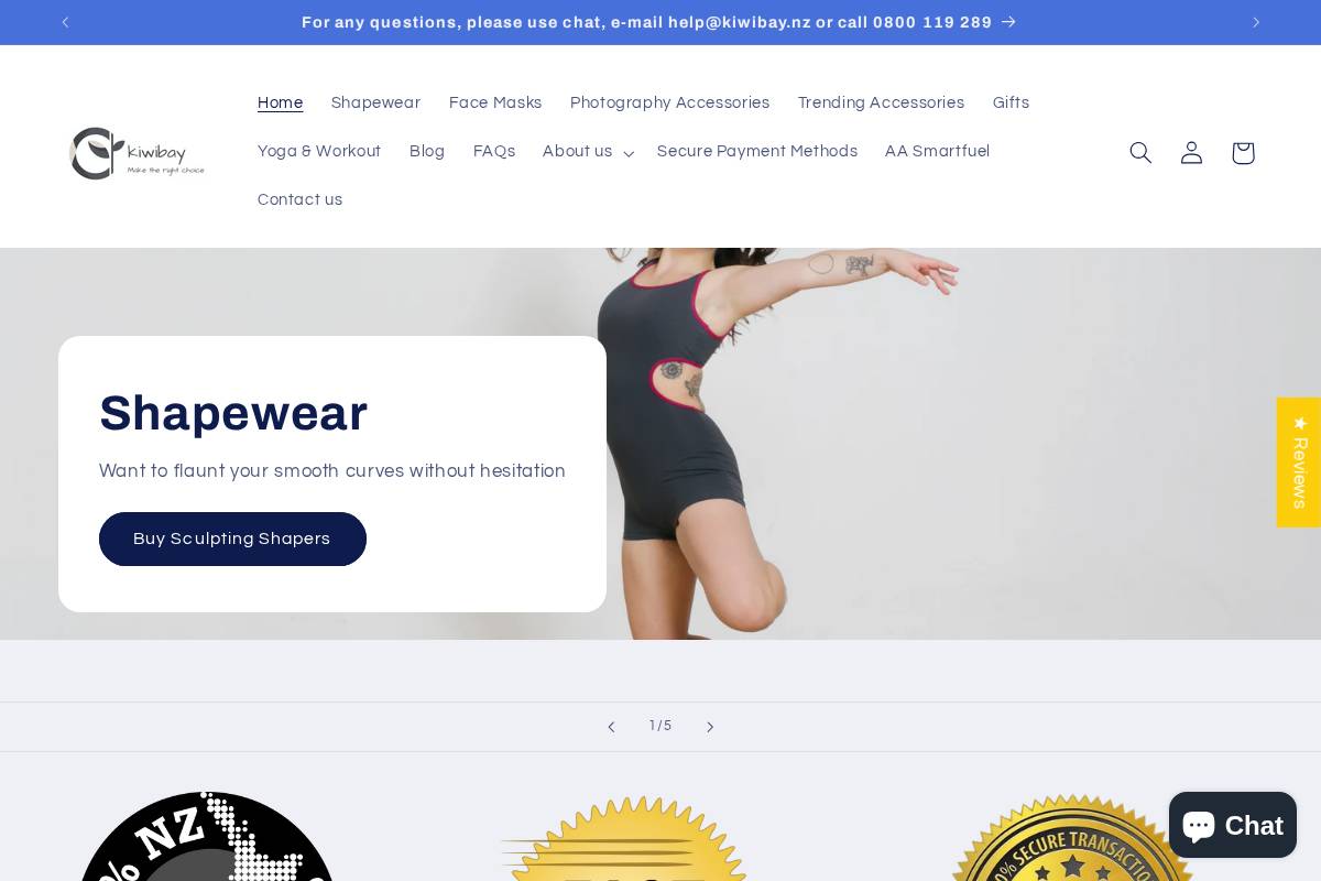 kiwibay.nz homepage screenshot